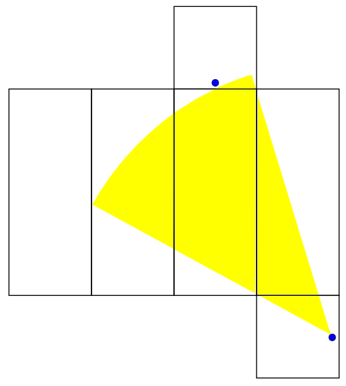 Net for the sixth angle range.