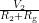 $ \frac{V_2}{R_2 + R_{\textup{g}}} $